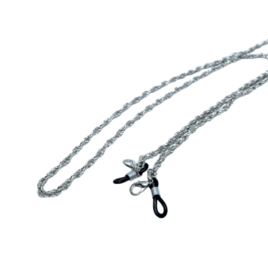 Cadena holder metálica para lentes – diseño trenzado